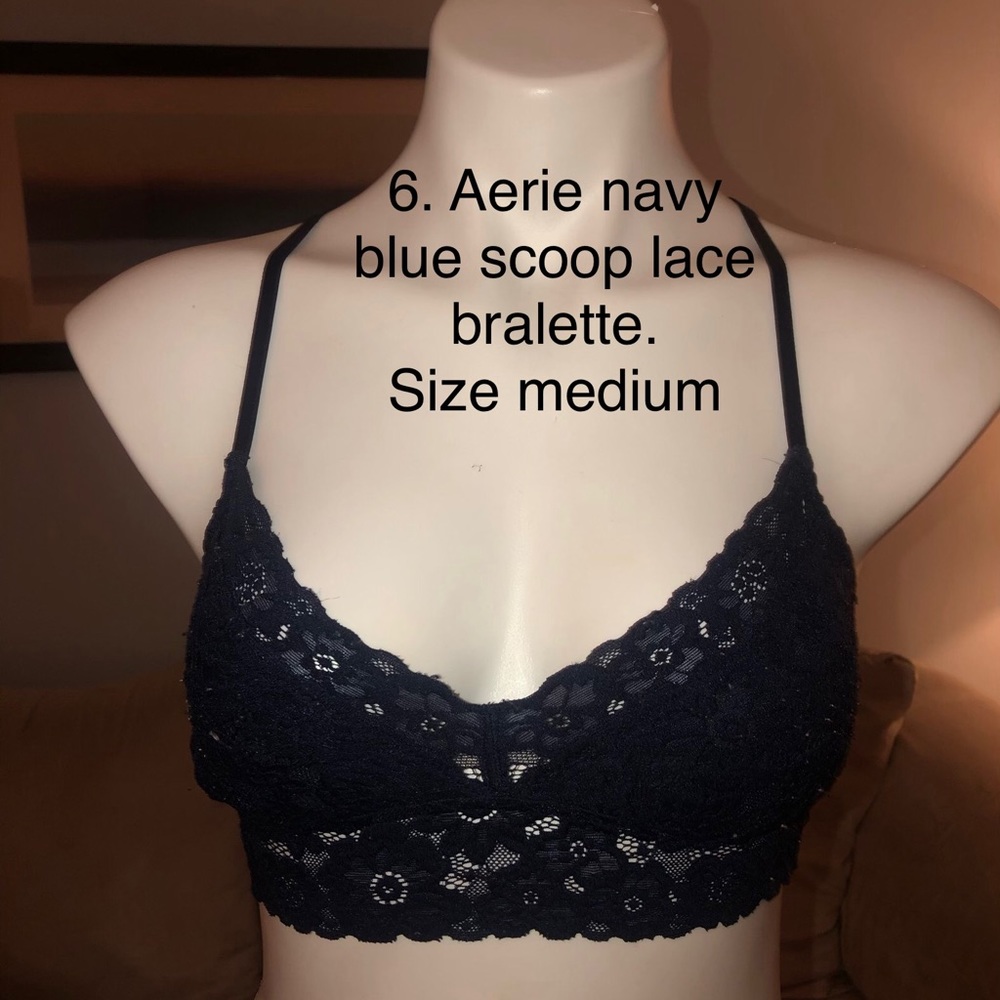 Aerie Navy blue scoop bralette